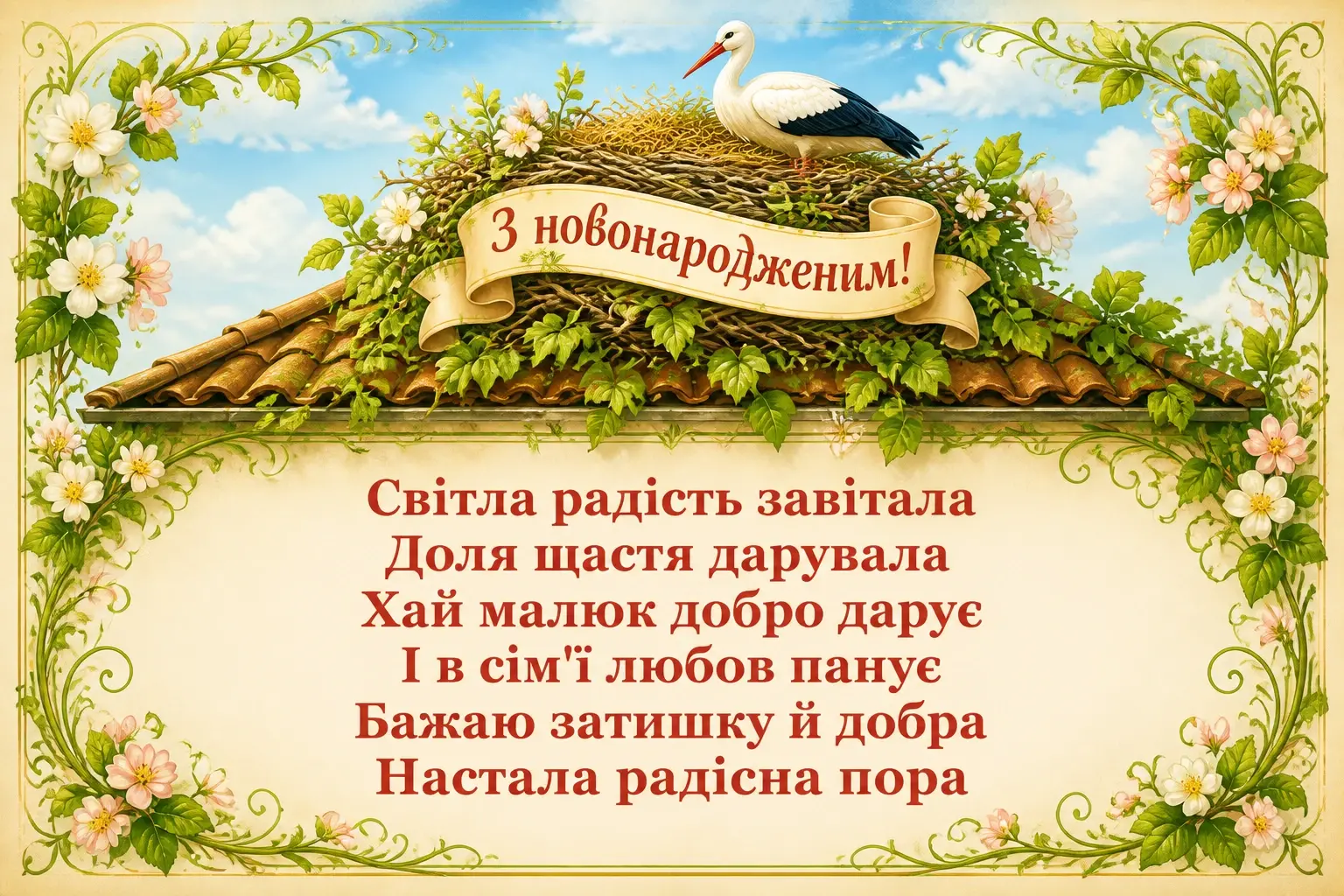 привітання з новонародженим привітання з новонародженим