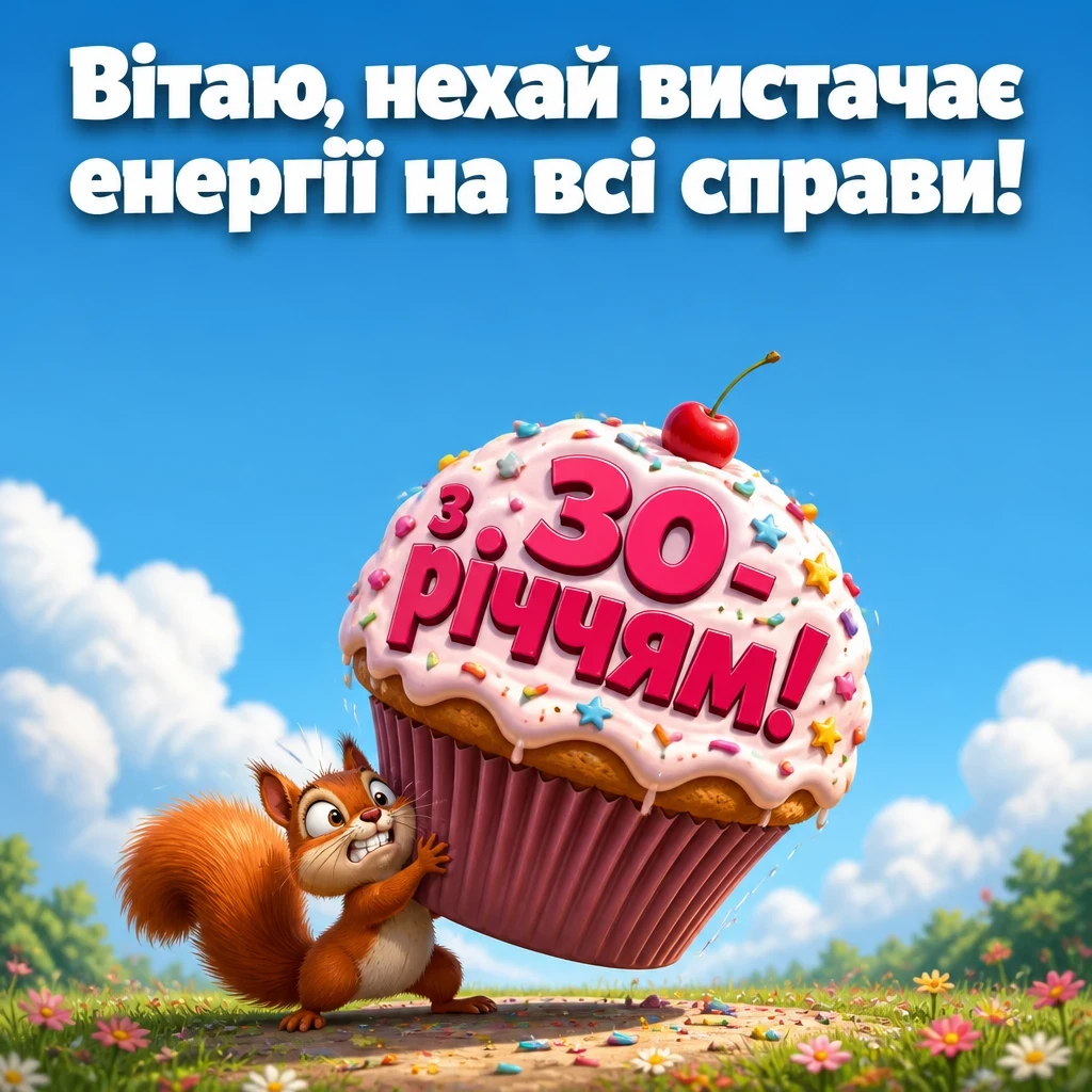 привітання з 30-річчям жінці