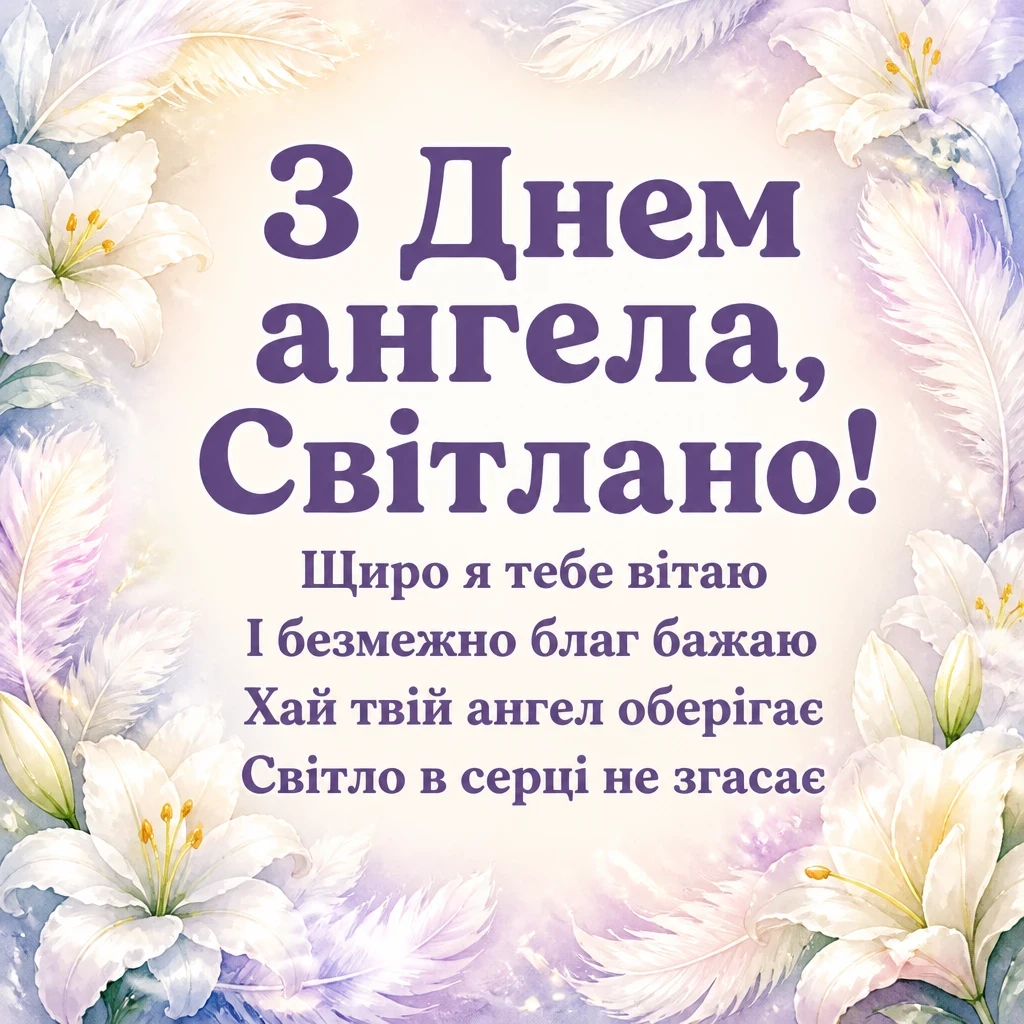 день ангела світлани - привітання день ангела світлани - привітання