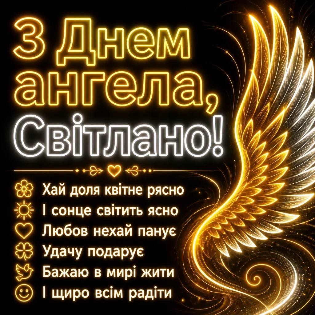 день ангела світлани - привітання день ангела світлани - привітання