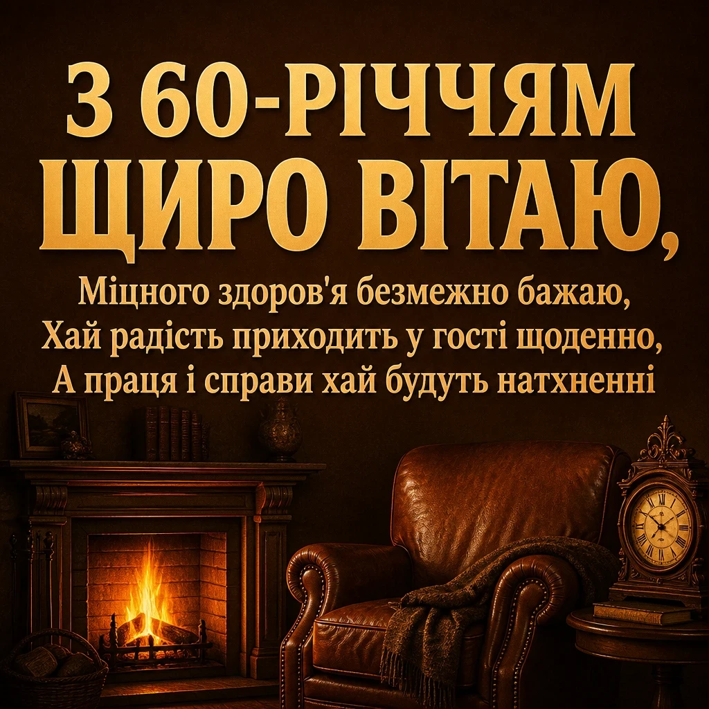 привітання з 60-річчям мужчині