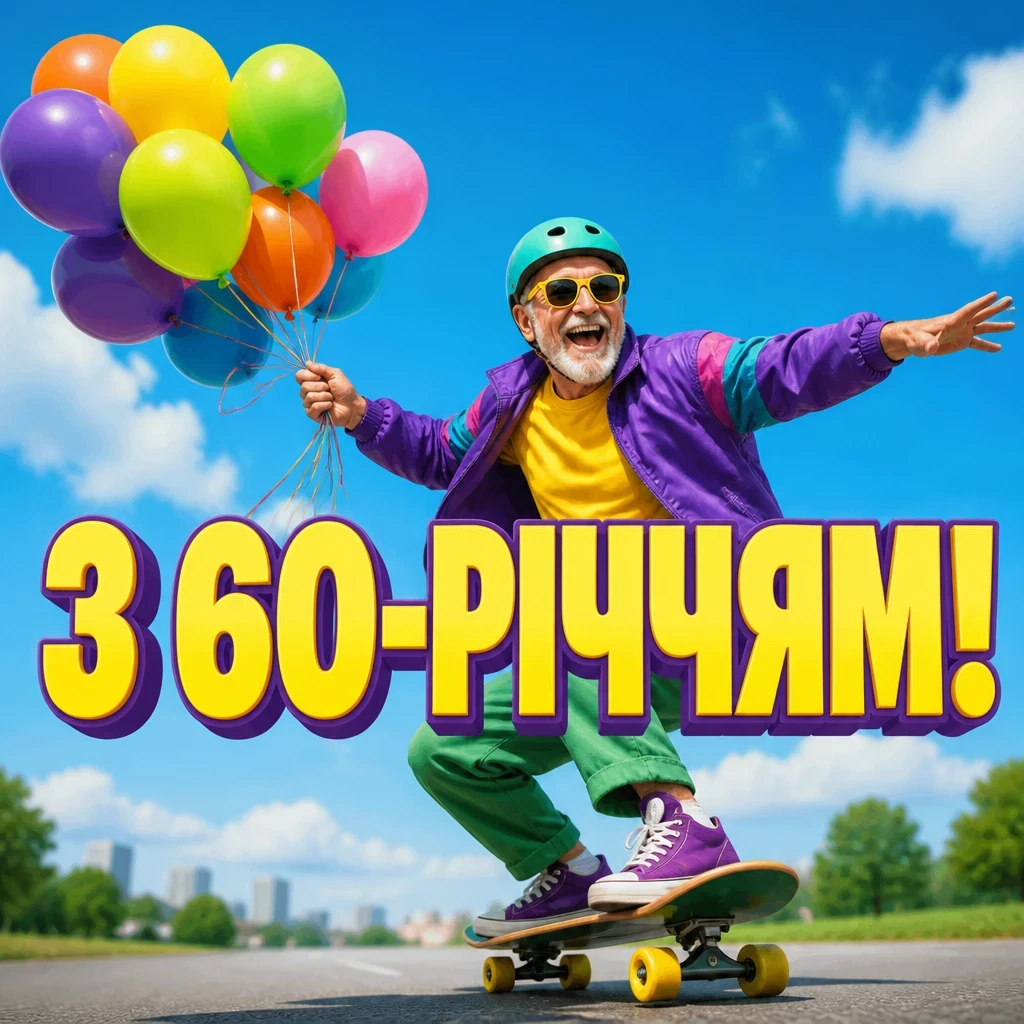 привітання з 60-річчям мужчині