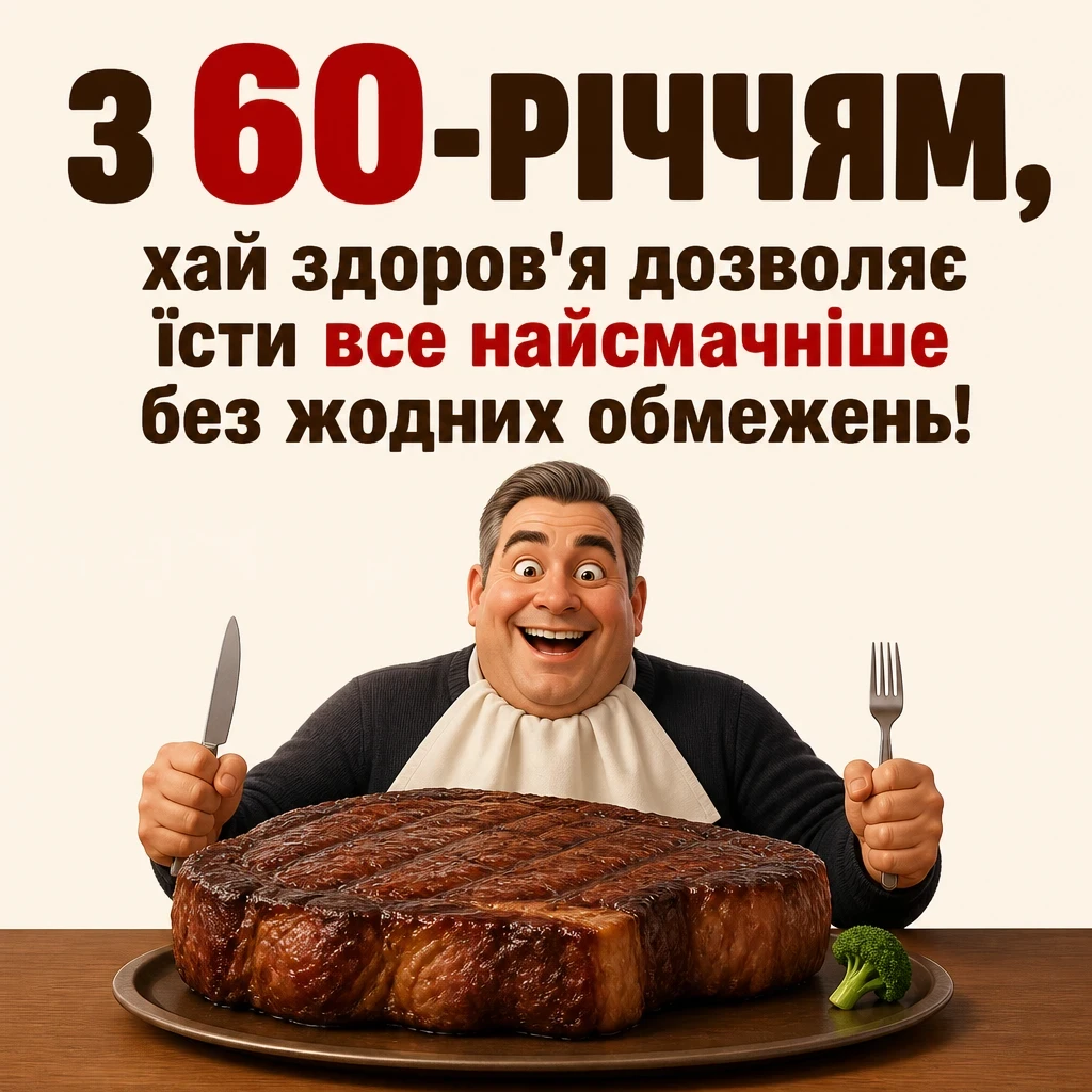привітання з 60-річчям мужчині