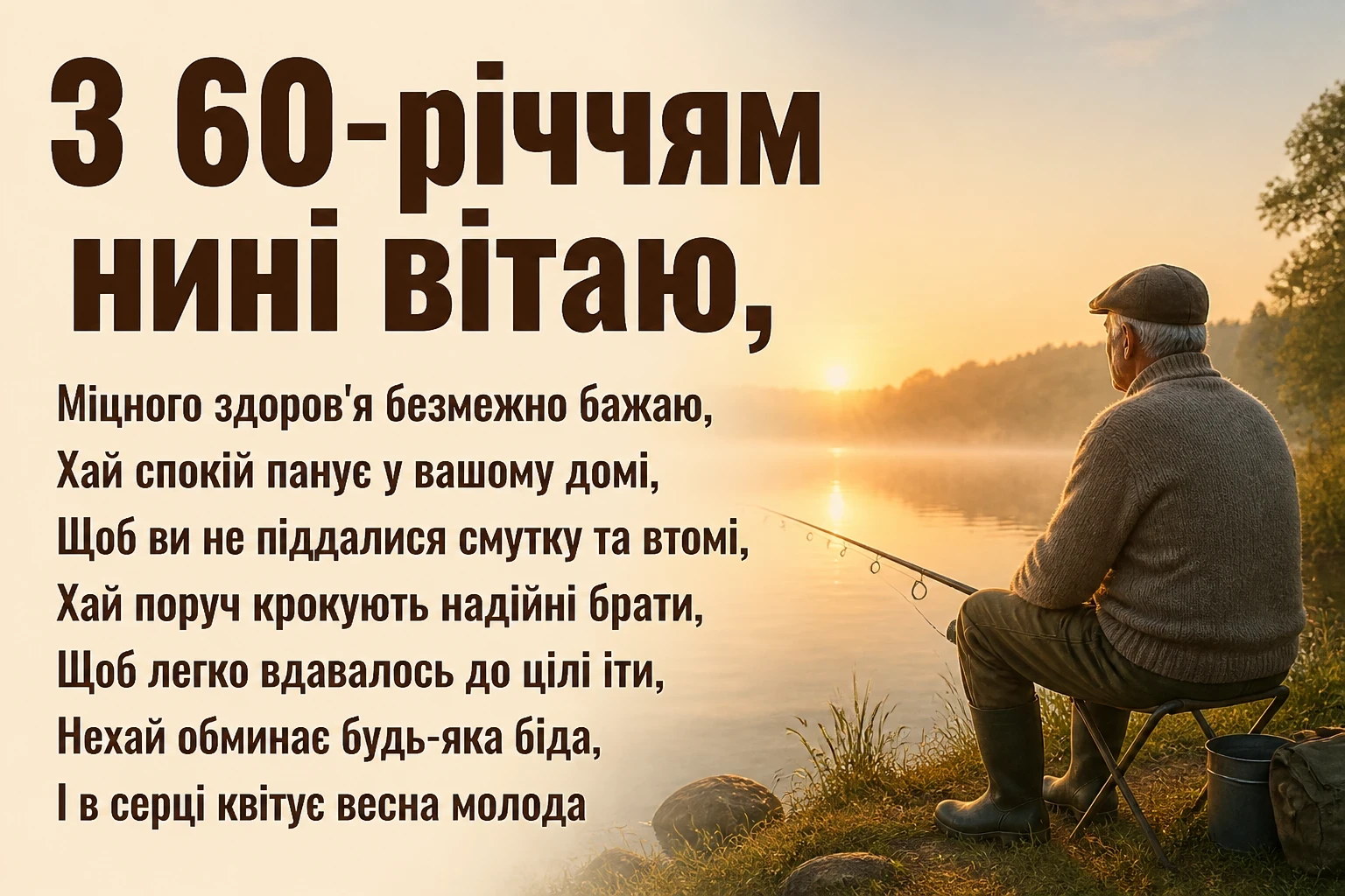 привітання з 60-річчям мужчині