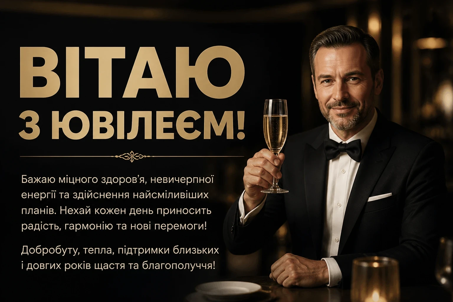 привітання з 60-річчям мужчині