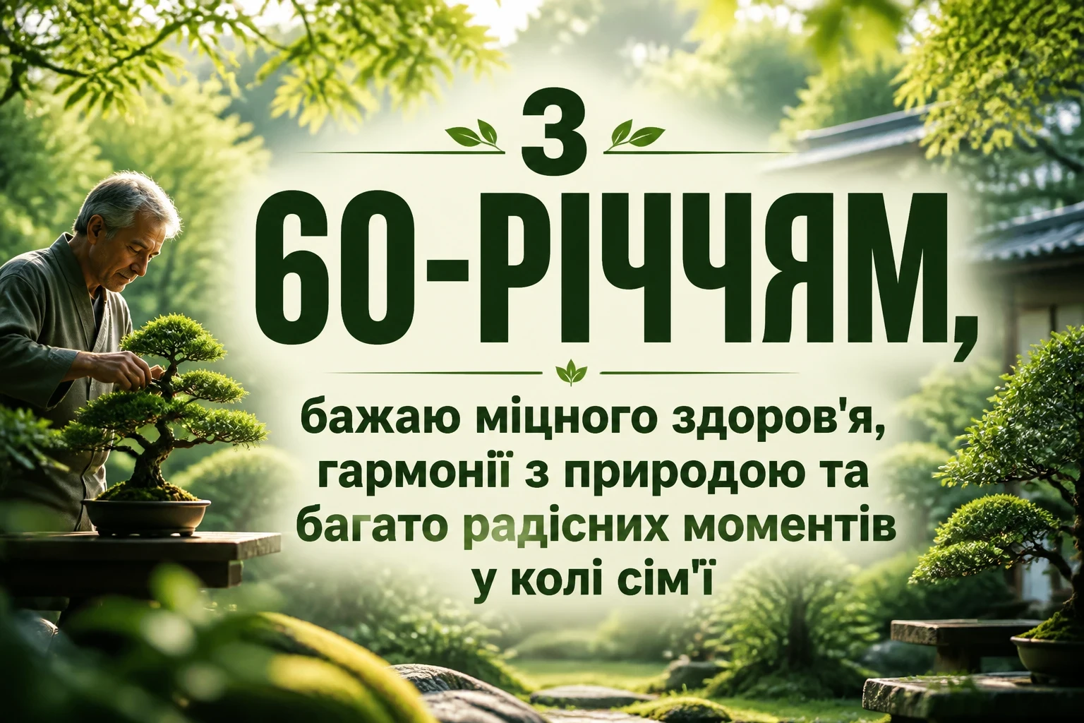 привітання з 60-річчям мужчині