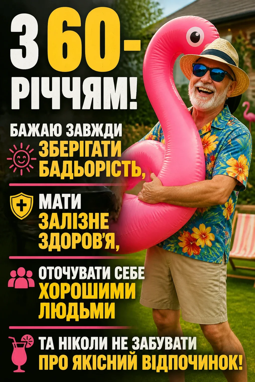 привітання з 60-річчям мужчині