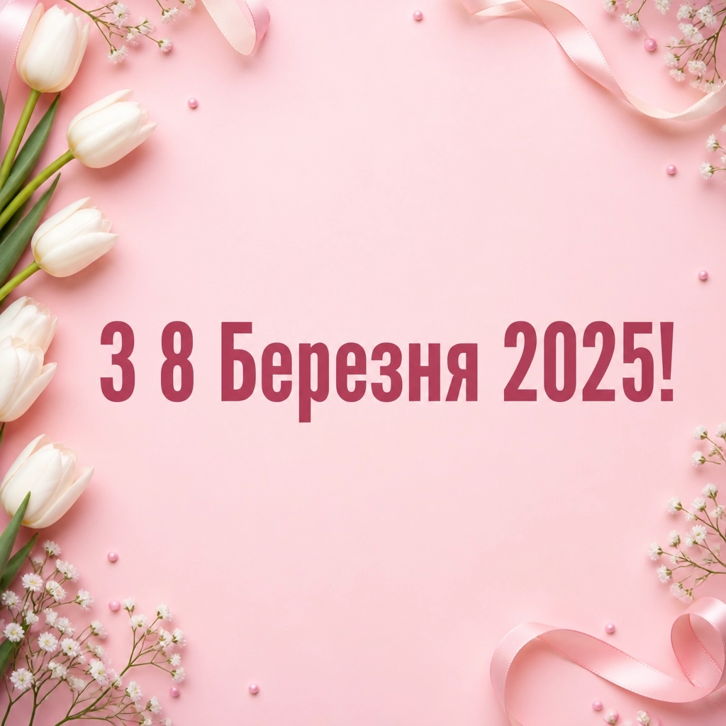з 8 березня привітання 2025 листівки з 8 березня привітання 2025 листівки