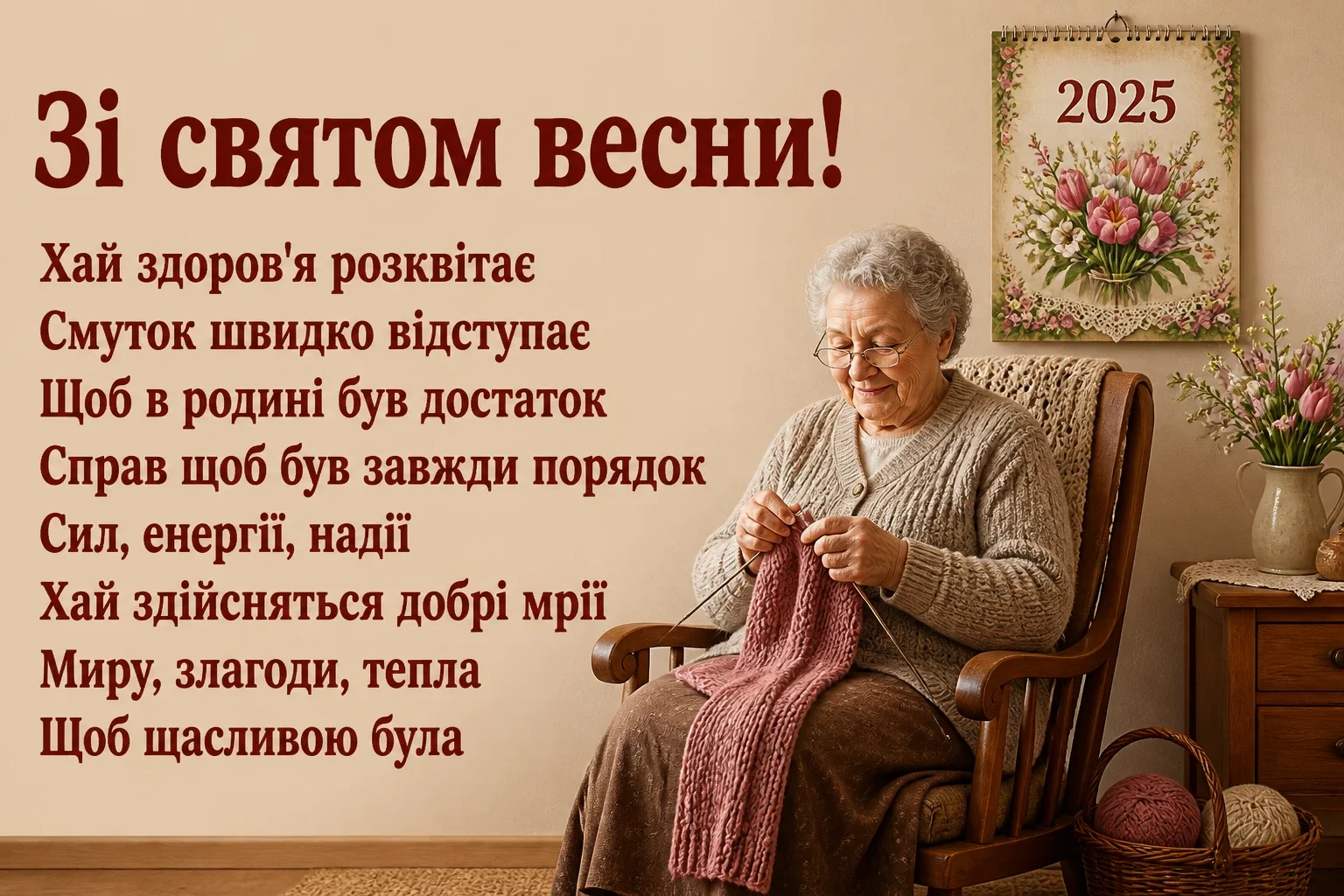 з 8 березня привітання 2025 листівки з 8 березня привітання 2025 листівки