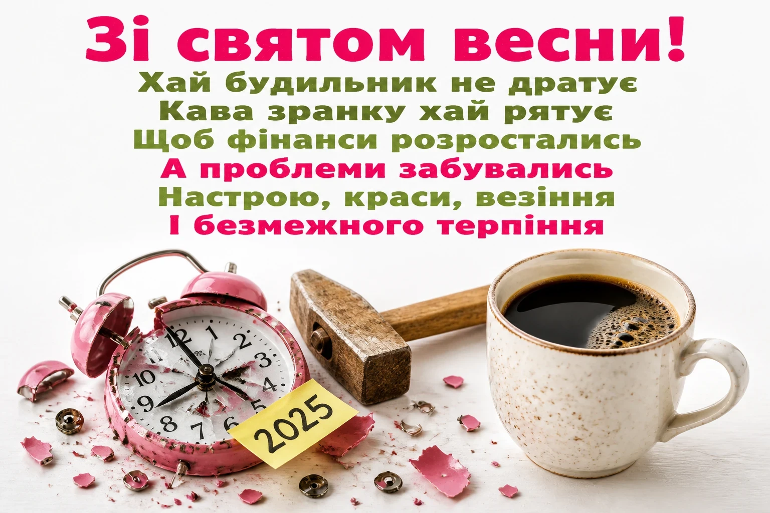 з 8 березня привітання 2025 листівки з 8 березня привітання 2025 листівки