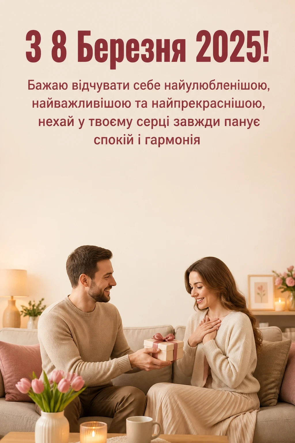 з 8 березня привітання 2025 листівки з 8 березня привітання 2025 листівки