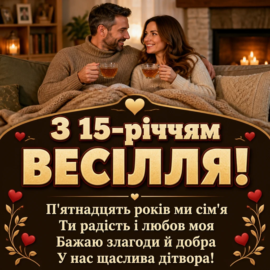 15 років весілля привітання чоловіку 15 років весілля привітання чоловіку