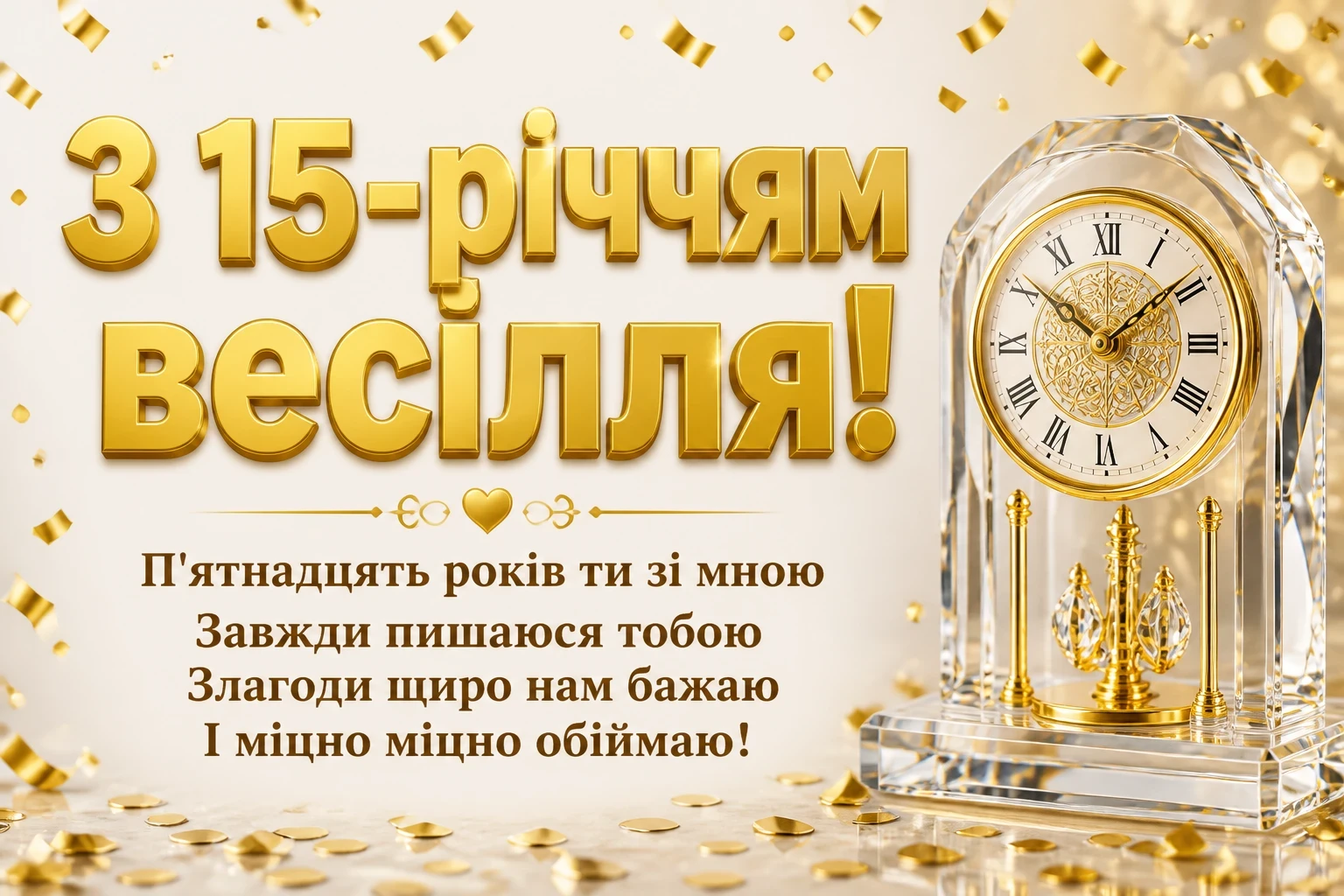 15 років весілля привітання чоловіку 15 років весілля привітання чоловіку