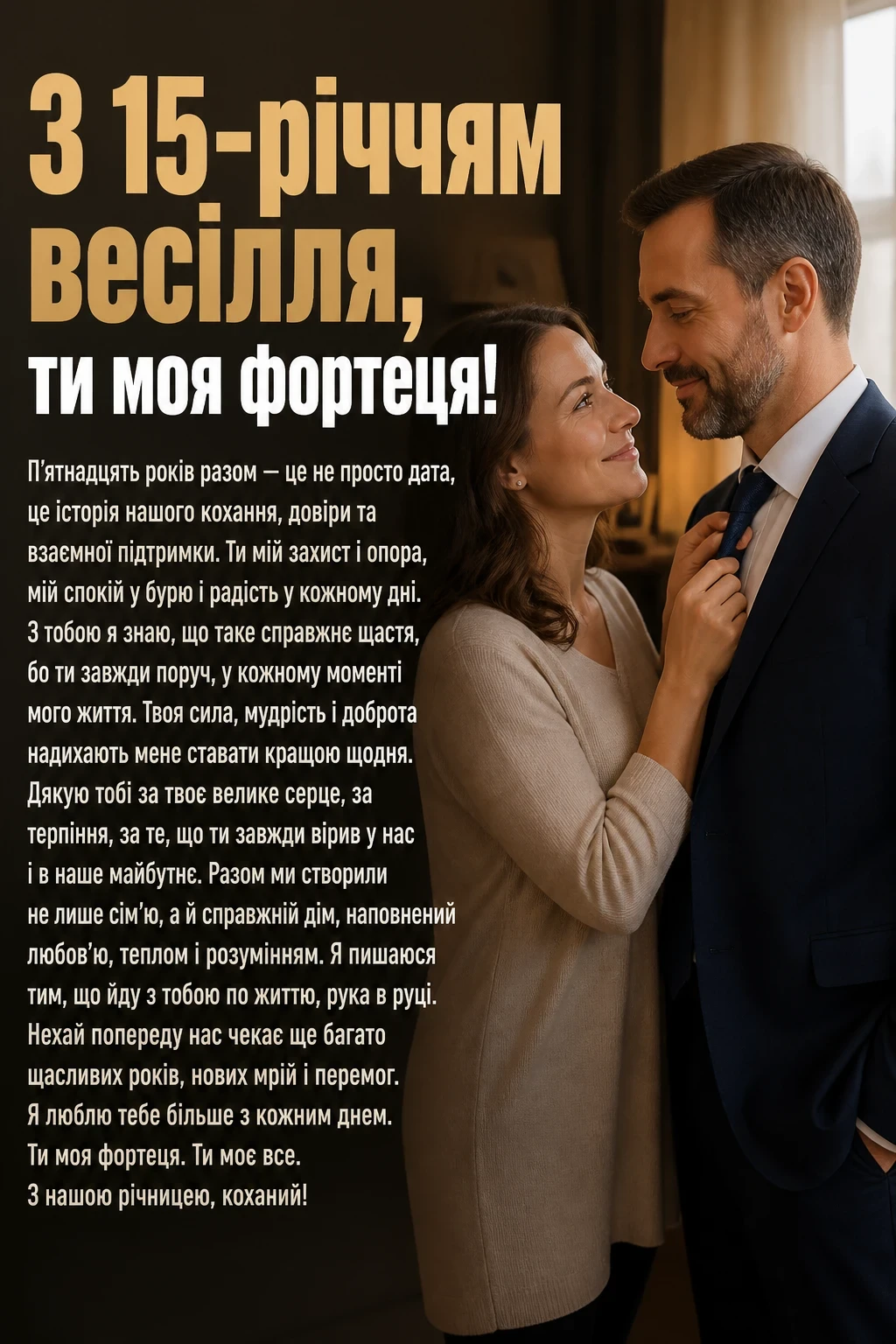 15 років весілля привітання чоловіку 15 років весілля привітання чоловіку