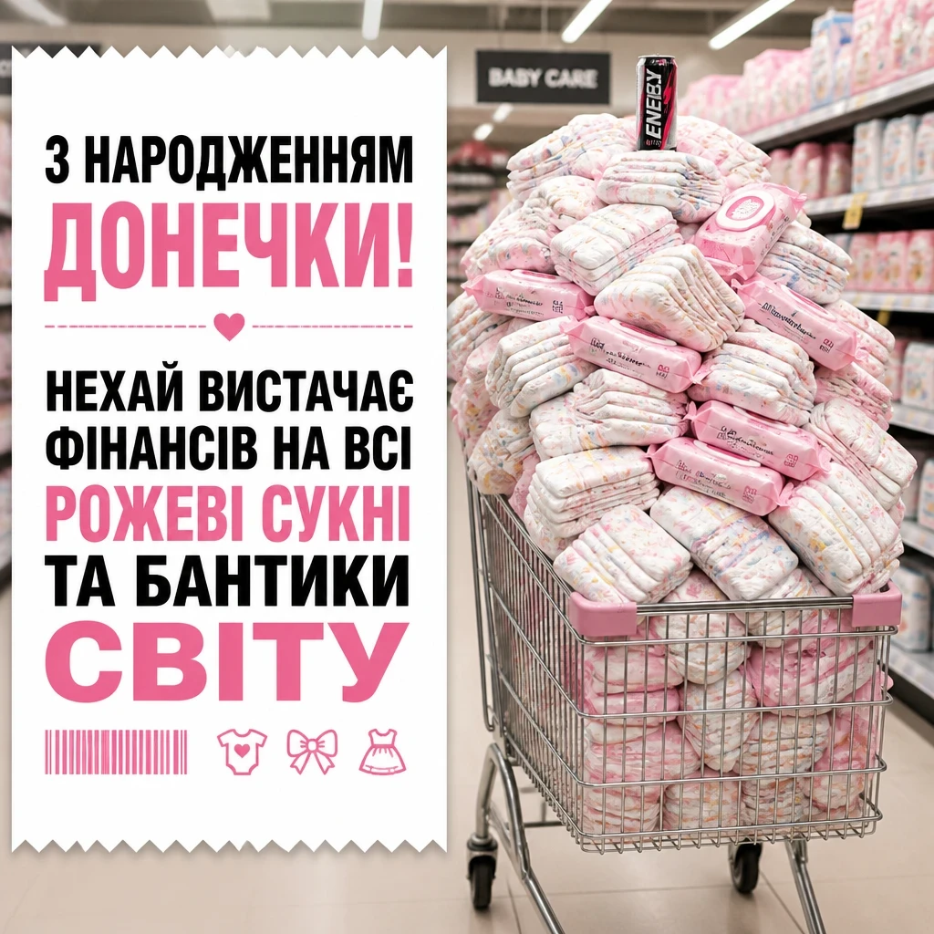 з народженням донечки привітання з народженням донечки привітання
