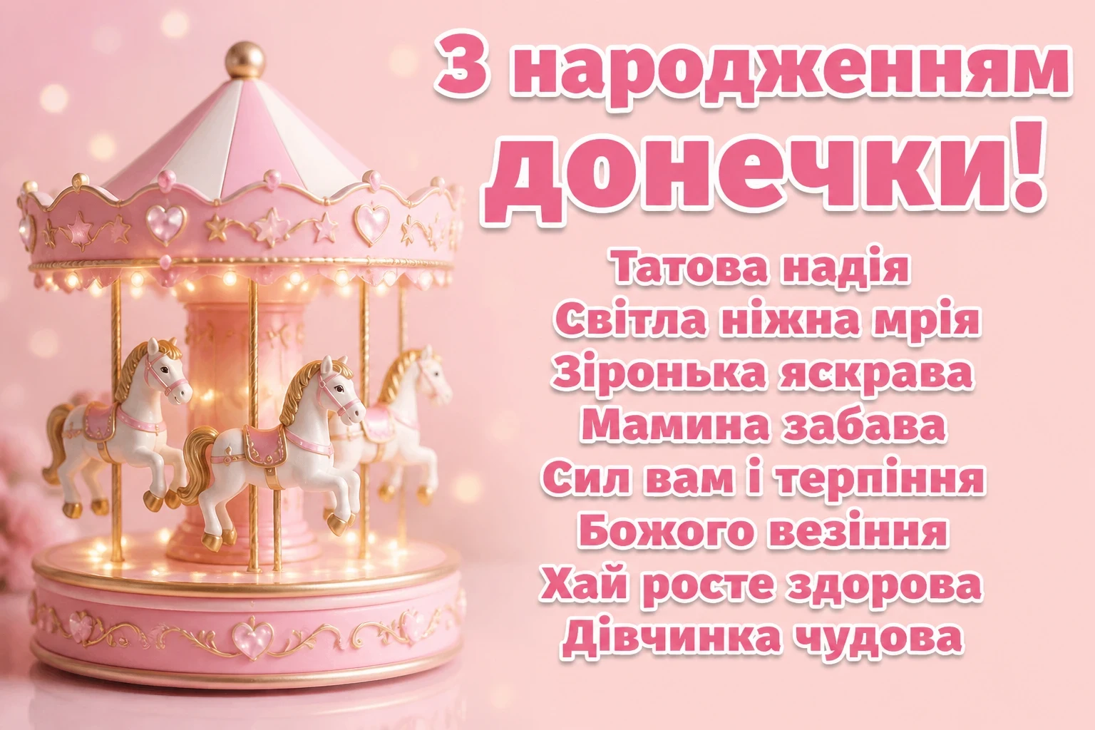 з народженням донечки привітання з народженням донечки привітання