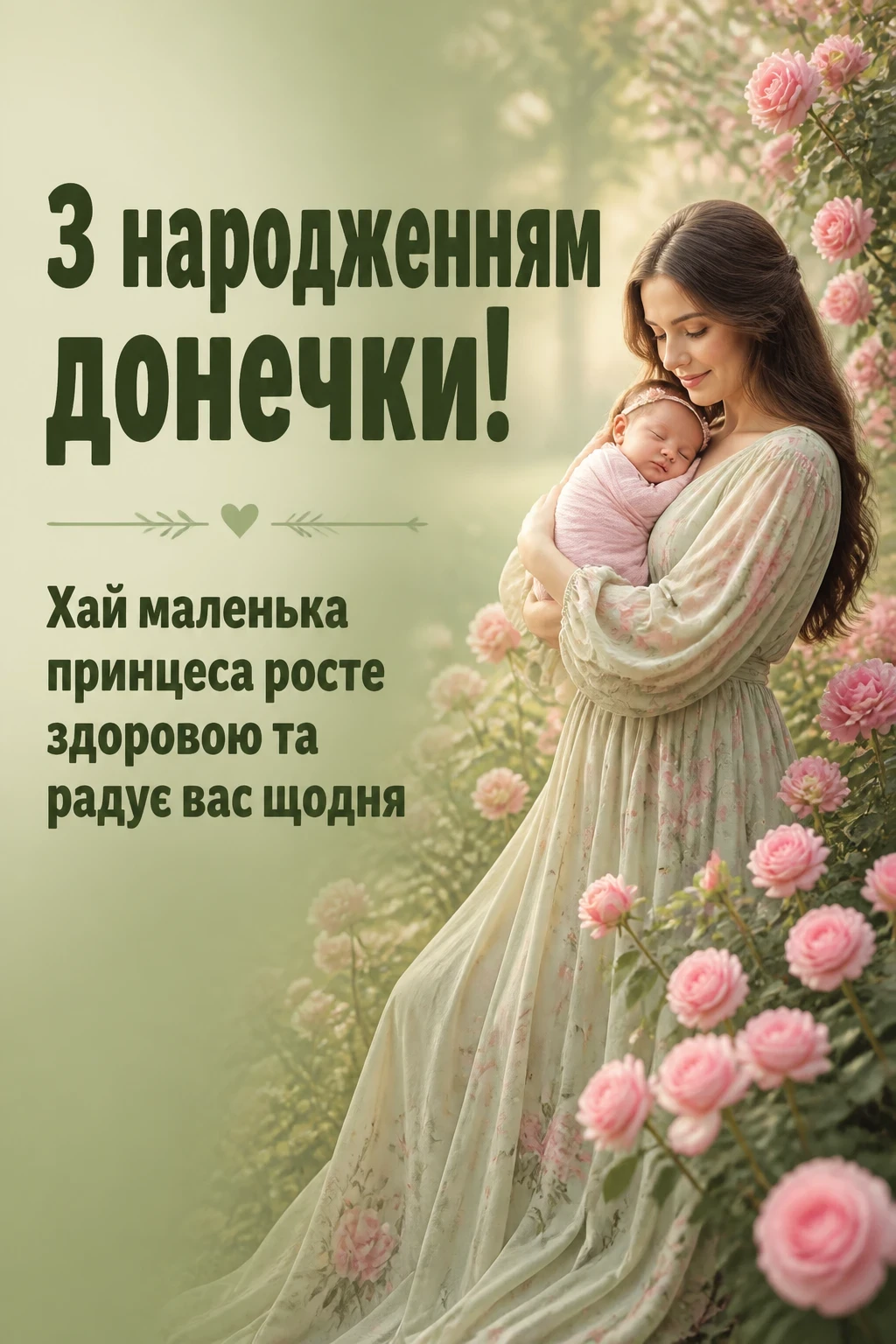 з народженням донечки привітання з народженням донечки привітання