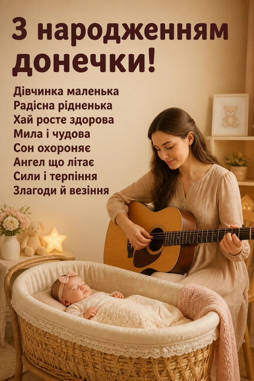 з народженням донечки привітання з народженням донечки привітання