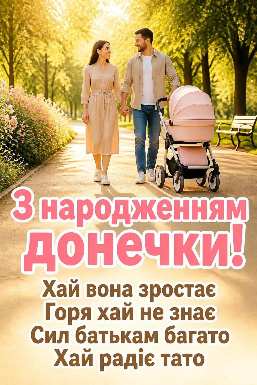 з народженням донечки привітання з народженням донечки привітання