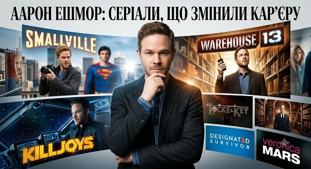 Кращі серіали Аарона Ешмора у яких він зіграв