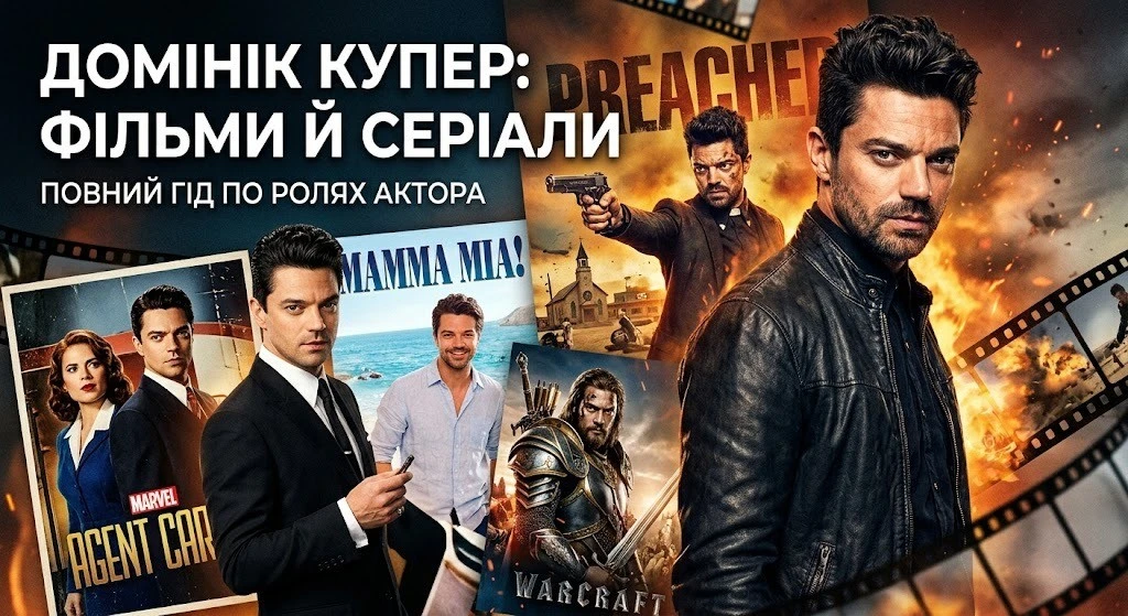 Домінік Купер у серіалах і фільмах різних жанрів