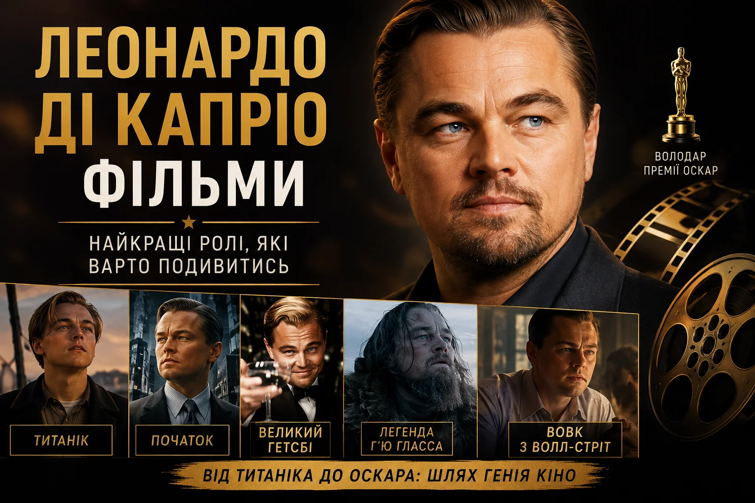 Фільми Леонардо Ді Капріо: від трилерів до вестернів